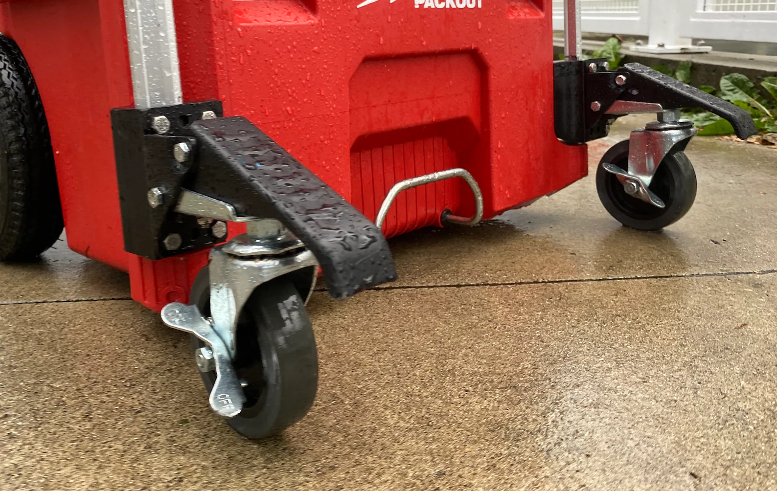 Full system showing wheel mechanism in action