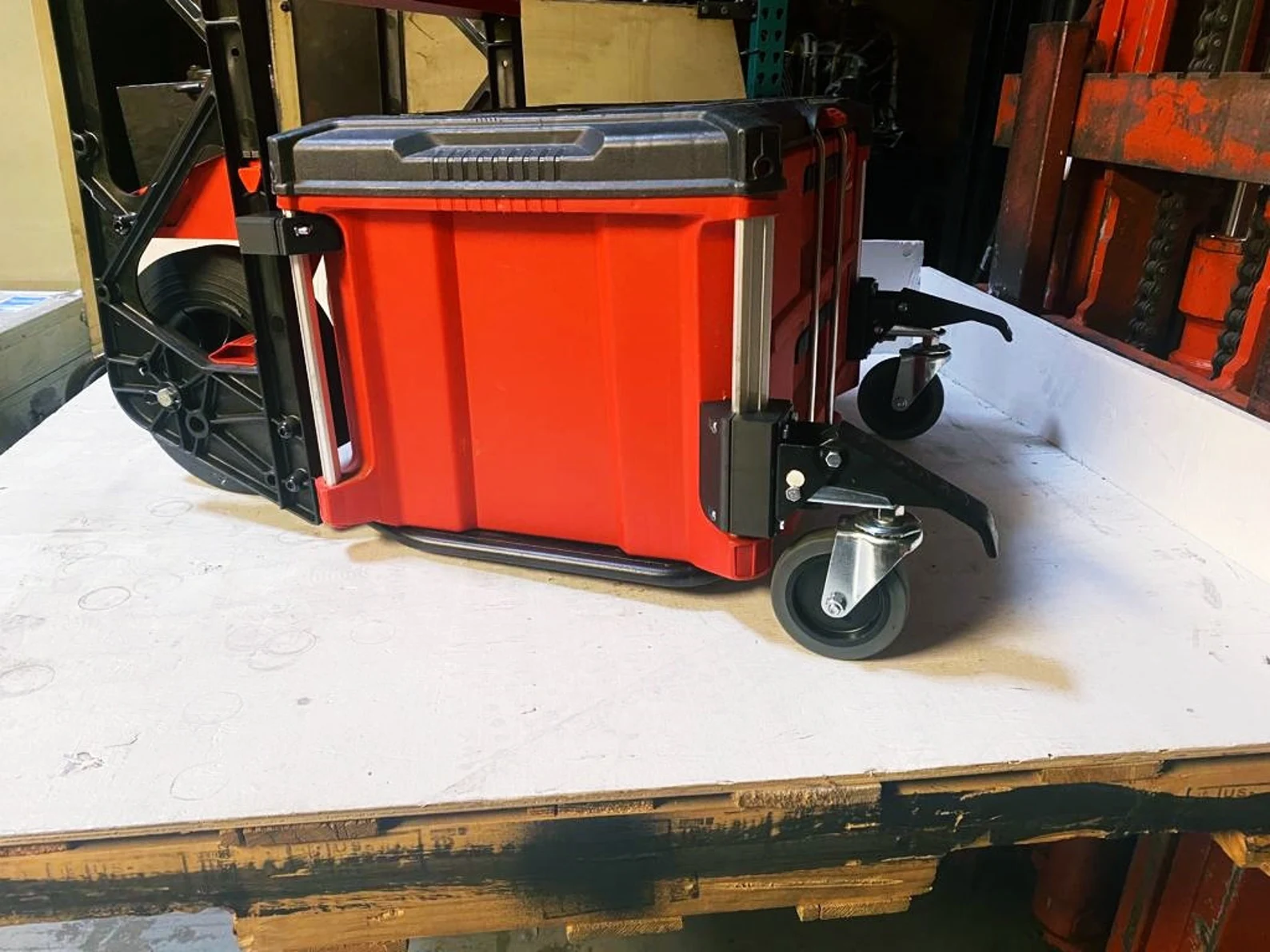 PAC-EEzE Cart Edition - Complete system in lay-flat position